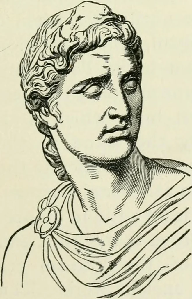 An illustration from An outline history of sculpture for beginners and students, with complete indexes and numerous illustrations, 1893, leaf 103