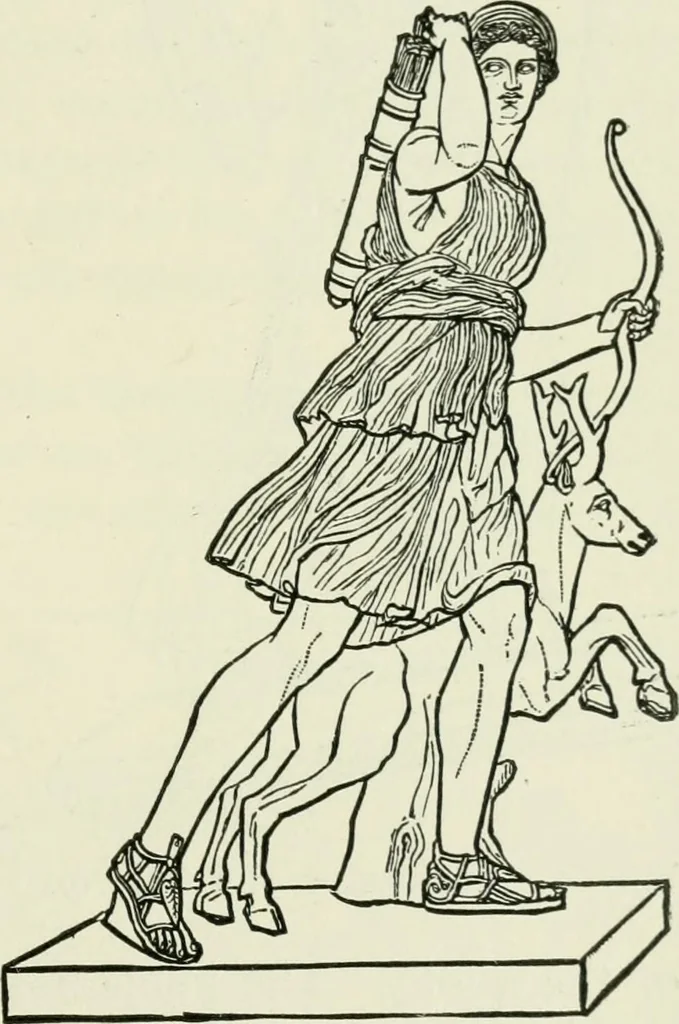 An illustration from An outline history of sculpture for beginners and students, with complete indexes and numerous illustrations, 1893, leaf 107