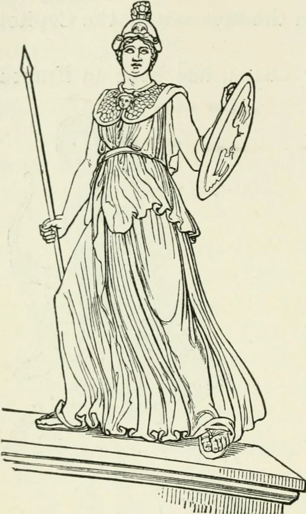 An illustration from An outline history of sculpture for beginners and students, with complete indexes and numerous illustrations, 1893, leaf 108