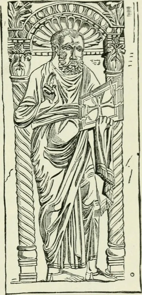 An illustration from An outline history of sculpture for beginners and students, with complete indexes and numerous illustrations, 1893, leaf 121