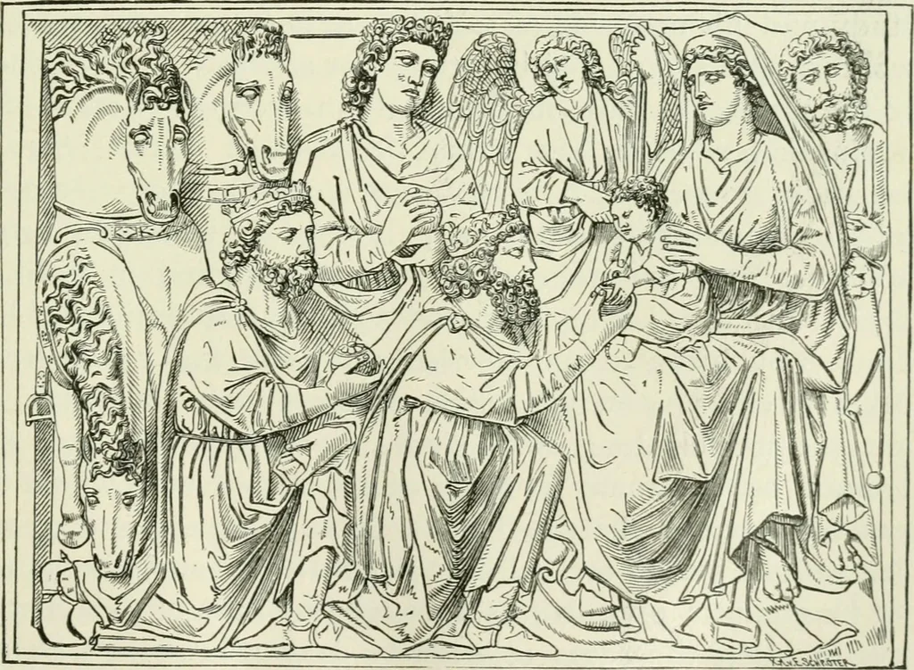An illustration from An outline history of sculpture for beginners and students, with complete indexes and numerous illustrations, 1893, leaf 141