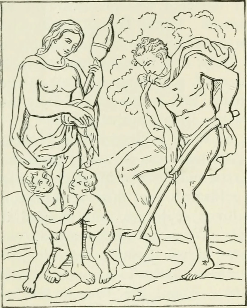 An illustration from An outline history of sculpture for beginners and students, with complete indexes and numerous illustrations, 1893, leaf 150