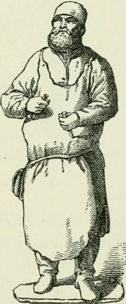 An illustration from An outline history of sculpture for beginners and students, with complete indexes and numerous illustrations, 1893, leaf 185