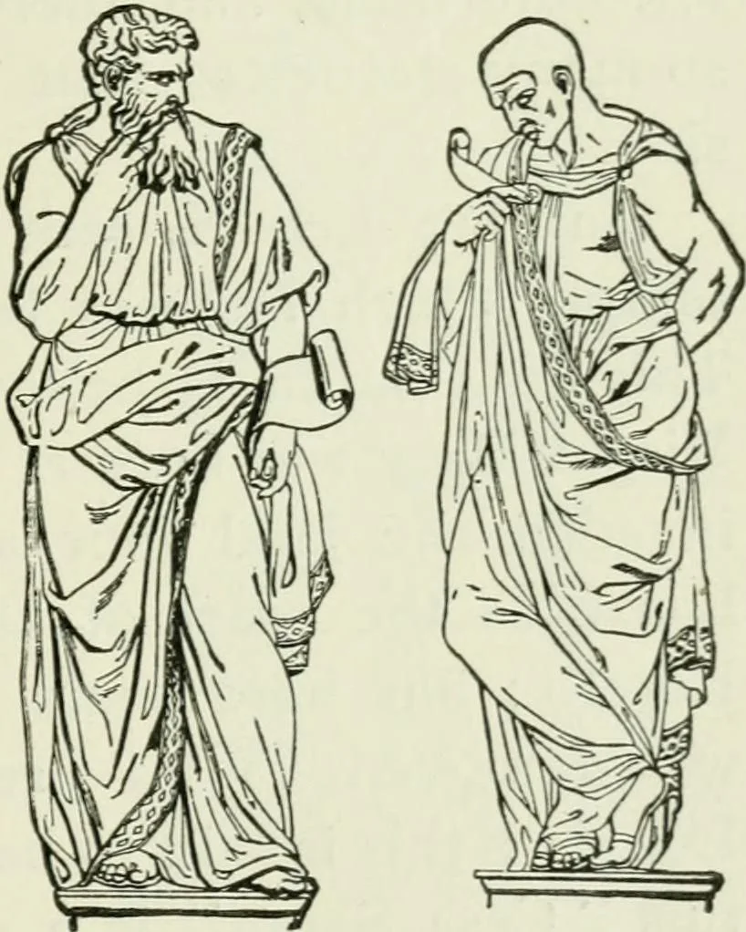 An illustration from An outline history of sculpture for beginners and students, with complete indexes and numerous illustrations, 1893, leaf 195