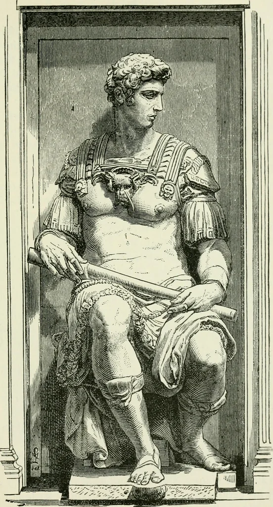 An illustration from An outline history of sculpture for beginners and students, with complete indexes and numerous illustrations, 1893, leaf 217