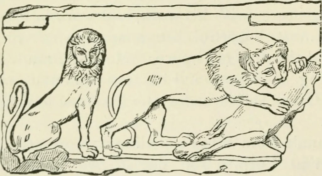 An illustration from An outline history of sculpture for beginners and students, with complete indexes and numerous illustrations, 1893, leaf 34
