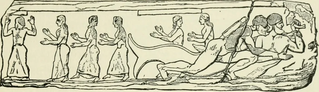 An illustration from An outline history of sculpture for beginners and students, with complete indexes and numerous illustrations, 1893, leaf 35