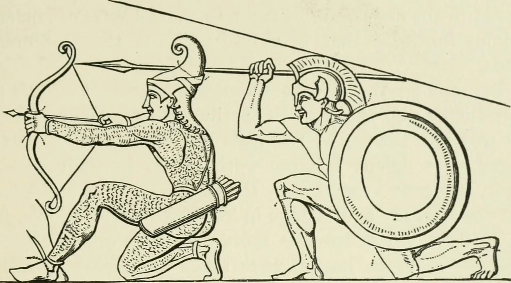 An illustration from An outline history of sculpture for beginners and students, with complete indexes and numerous illustrations, 1893, leaf 39