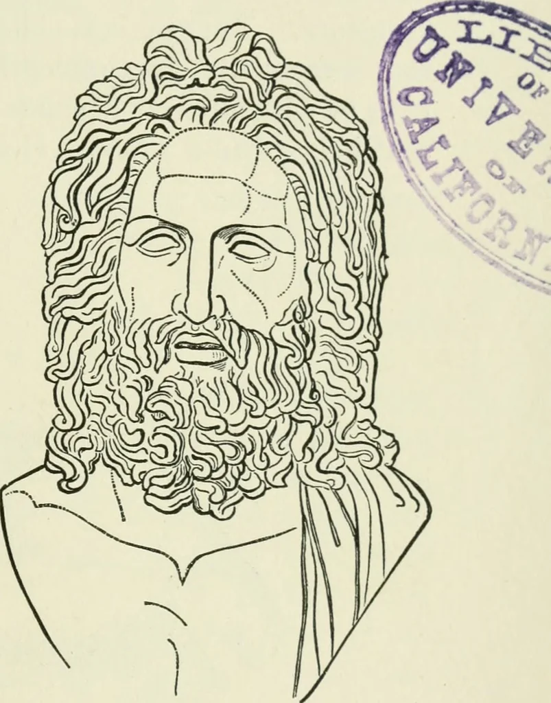 An illustration from An outline history of sculpture for beginners and students, with complete indexes and numerous illustrations, 1893, leaf 49