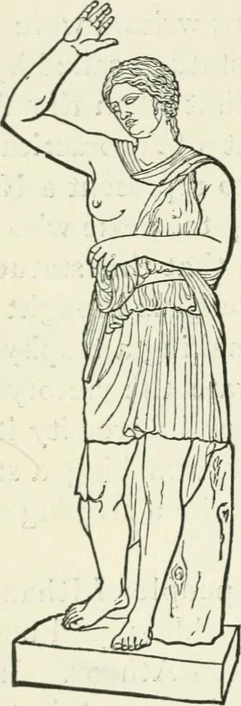An illustration from An outline history of sculpture for beginners and students, with complete indexes and numerous illustrations, 1893, leaf 64