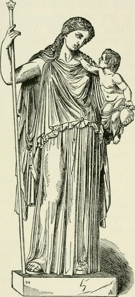 An illustration from An outline history of sculpture for beginners and students, with complete indexes and numerous illustrations, 1893, leaf 68