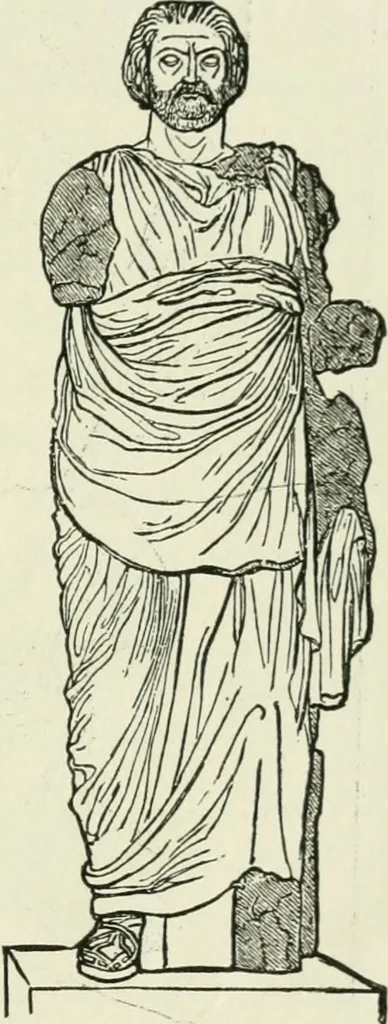 An illustration from An outline history of sculpture for beginners and students, with complete indexes and numerous illustrations, 1893, leaf 69