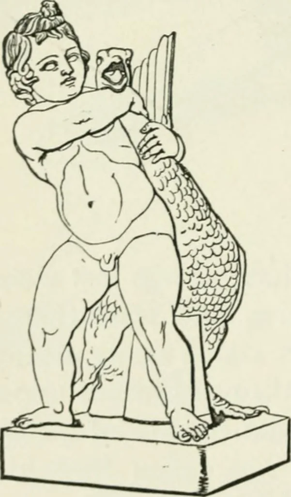 An illustration from An outline history of sculpture for beginners and students, with complete indexes and numerous illustrations, 1893, leaf 92