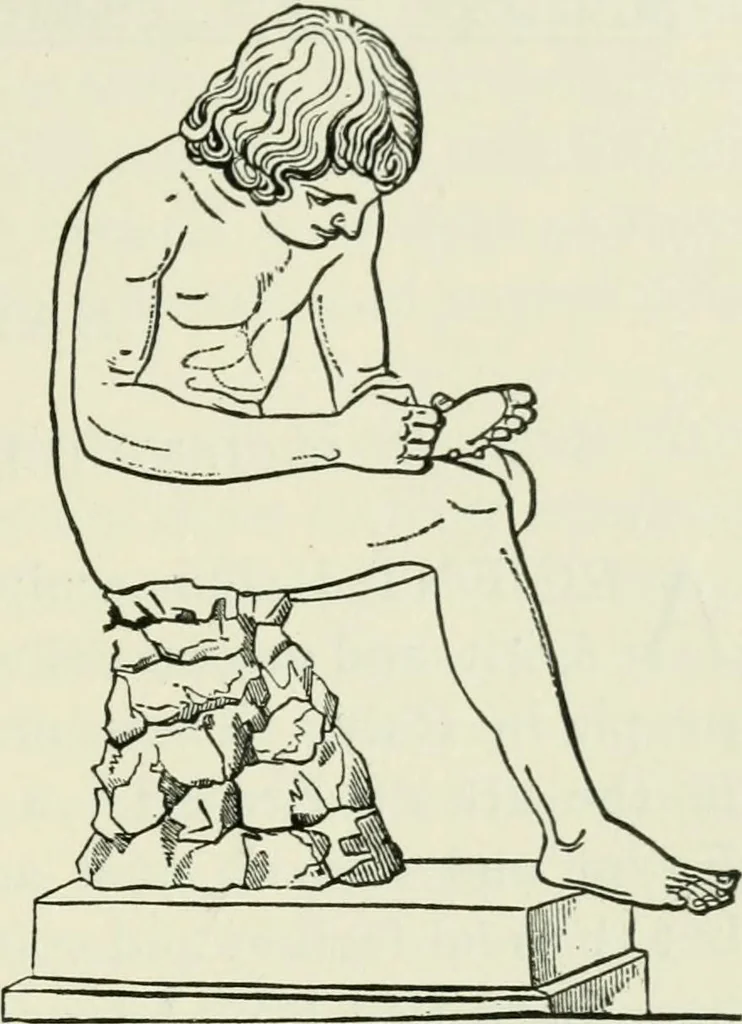 An illustration from An outline history of sculpture for beginners and students, with complete indexes and numerous illustrations, 1893, leaf 93