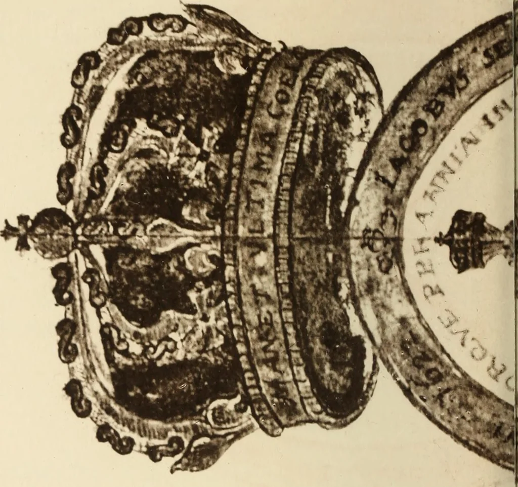 An illustration from Habakkuk Bisset's Rolment of courtis, 1920, leaf 24