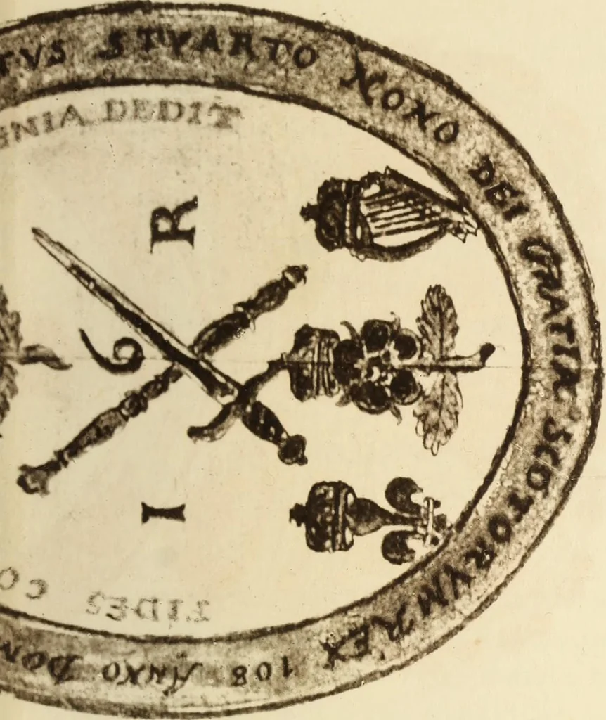 An illustration from Habakkuk Bisset's Rolment of courtis, 1920, leaf 25