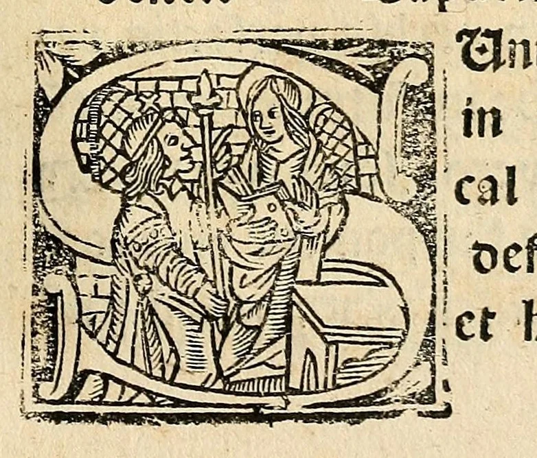 An illustration from Habes hoc in libro ca[n]dide lector Hebraicas institutiones. : in quib[us] quicquid est gra[m]matices hebraicæ facultatis edocetur ad amussim, de literis, punctis, acce[n]tibus, nomine, [et] nominum speciebus, de pronominibus, [et] eoru[mque] cu[m] nominibus, [et] verbis coniu[n]ctione, de verbo [et] verboru[m] co[n]iugationibus, [et] distinctione, in perfecta, quiescentia, defectiua, geminata, de partibus indeclinabilibus, præpositionibus, co[n]iu[n]ctio[n]ibus, aduerbijs, de regulis expone[n]di arcanas literas [et] de figuris, vt paucissima sint desidera[n]da, quas nuper ædidit reuere[n]dus sacræ theolo. do. Sanctes Pagninus .., 1526, leaf 310