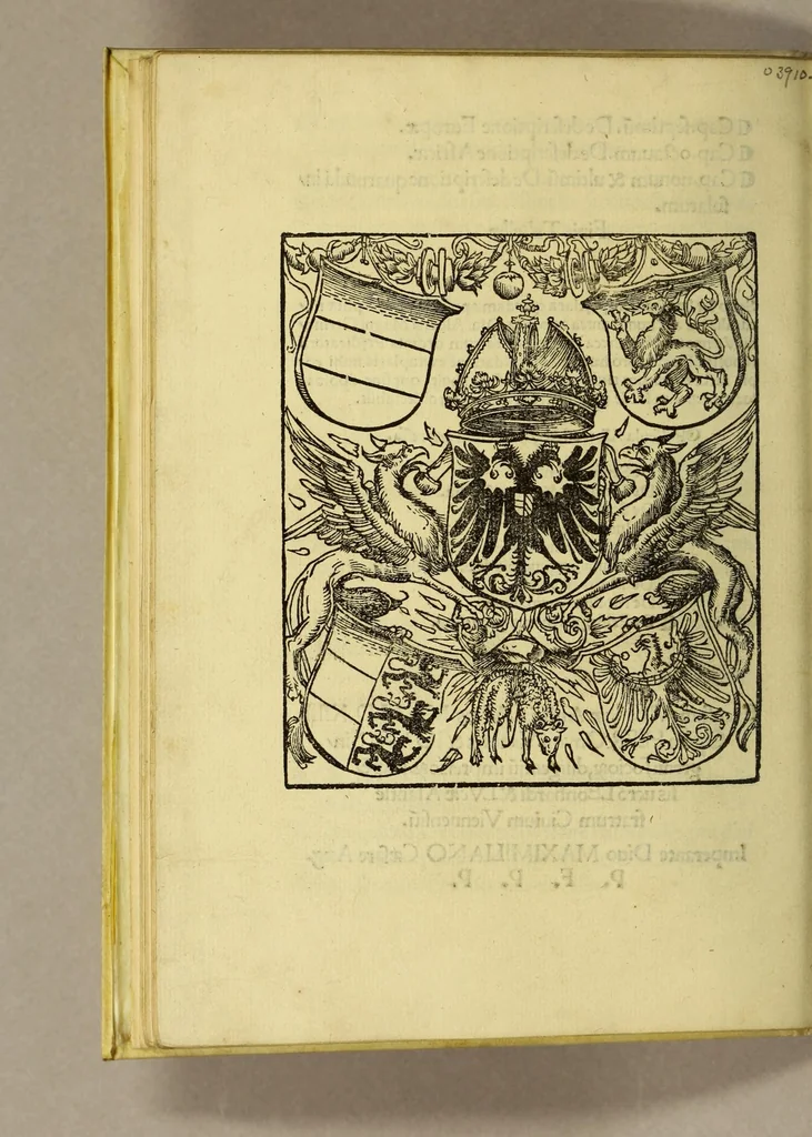 An illustration from Habes in hac pagina. Amice lector. Alberti Magni Germani principis philosophi. De natura locoru[m]. libru[m] mira eruditio[n]e [et] singulari fruge refertu[m], [et] iam primu[m] summa dilige[n]tia reuisum, in lucem aeditu[m], que[m] leges dilige[n]tius, si uel cosmographia uel phisica p[er]fecisse te uolueris, 1514, leaf 110
