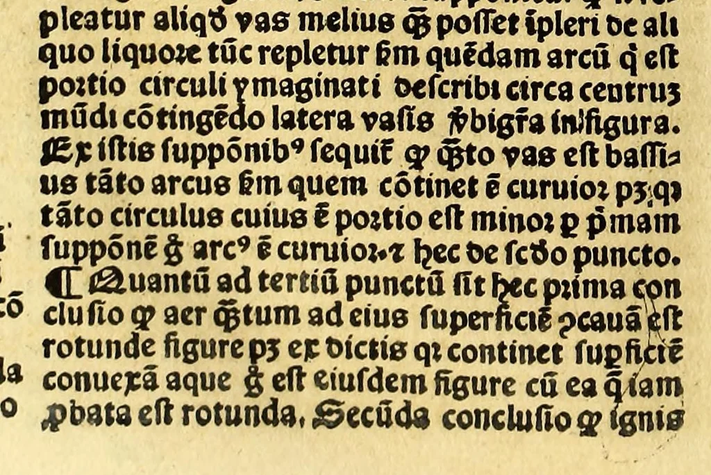 An illustration from Habeslector [sic] Iohannis de Sacro Busto Sphere textum, 1515, leaf 60