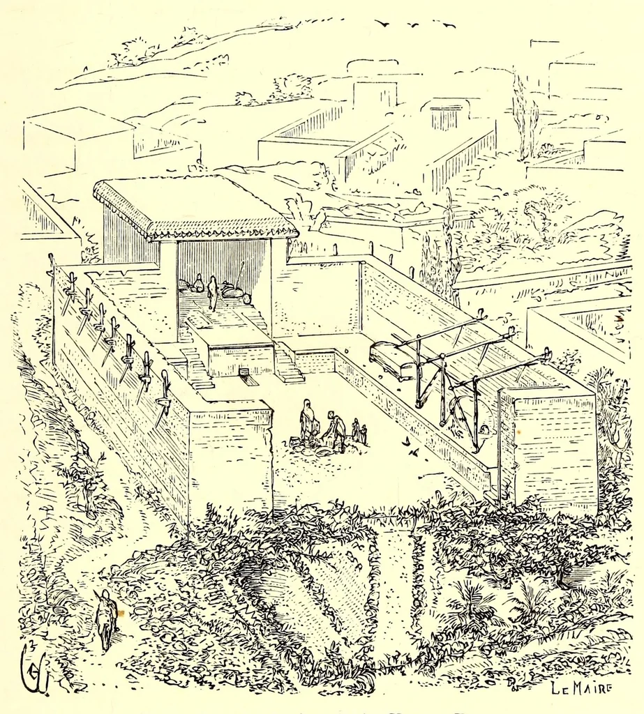An illustration from The habitations of man in all ages, 1876, leaf 159