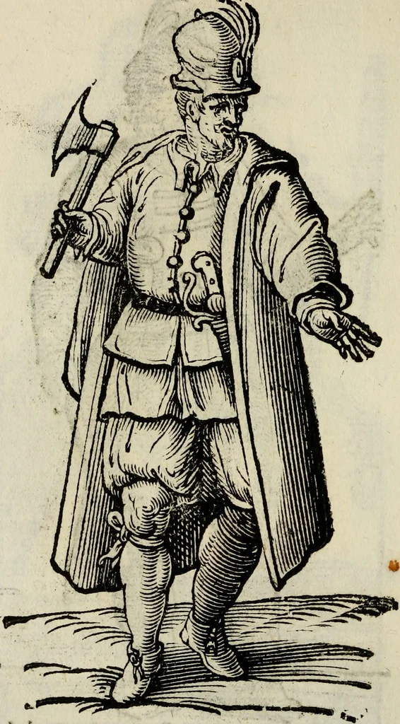 An illustration from Habiti antichi;, 1664, leaf 139