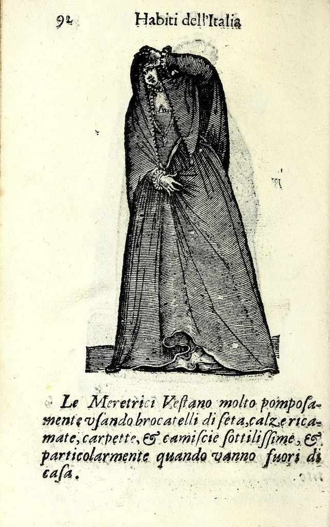 An illustration from Habiti antichi, ouero, Raccolta di figvre delineate dal gran Titiano, e da Cesare Vecellio suo fratello, diligentemente intagliate, conforme alle nationi del mondo : libro vtilissimo a pittori, dissegnatori, scultori, architetti & ad ogni curioso, e peregrino ingegno, 1664, leaf 112