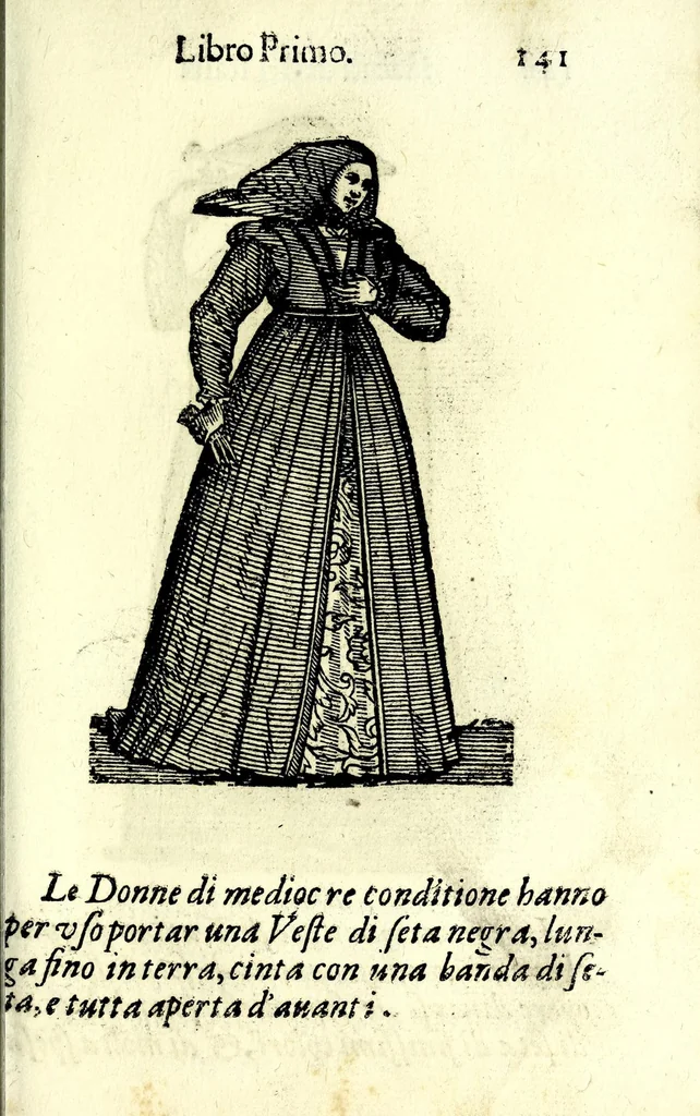 An illustration from Habiti antichi, ouero, Raccolta di figvre delineate dal gran Titiano, e da Cesare Vecellio suo fratello, diligentemente intagliate, conforme alle nationi del mondo : libro vtilissimo a pittori, dissegnatori, scultori, architetti & ad ogni curioso, e peregrino ingegno, 1664, leaf 161