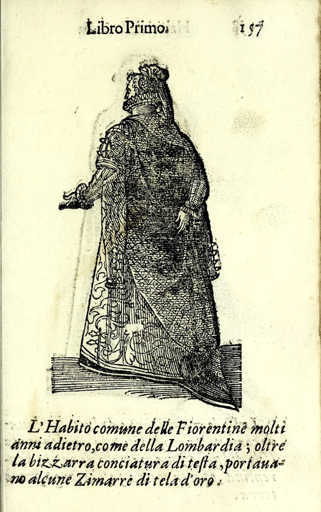An illustration from Habiti antichi, ouero, Raccolta di figvre delineate dal gran Titiano, e da Cesare Vecellio suo fratello, diligentemente intagliate, conforme alle nationi del mondo : libro vtilissimo a pittori, dissegnatori, scultori, architetti & ad ogni curioso, e peregrino ingegno, 1664, leaf 177