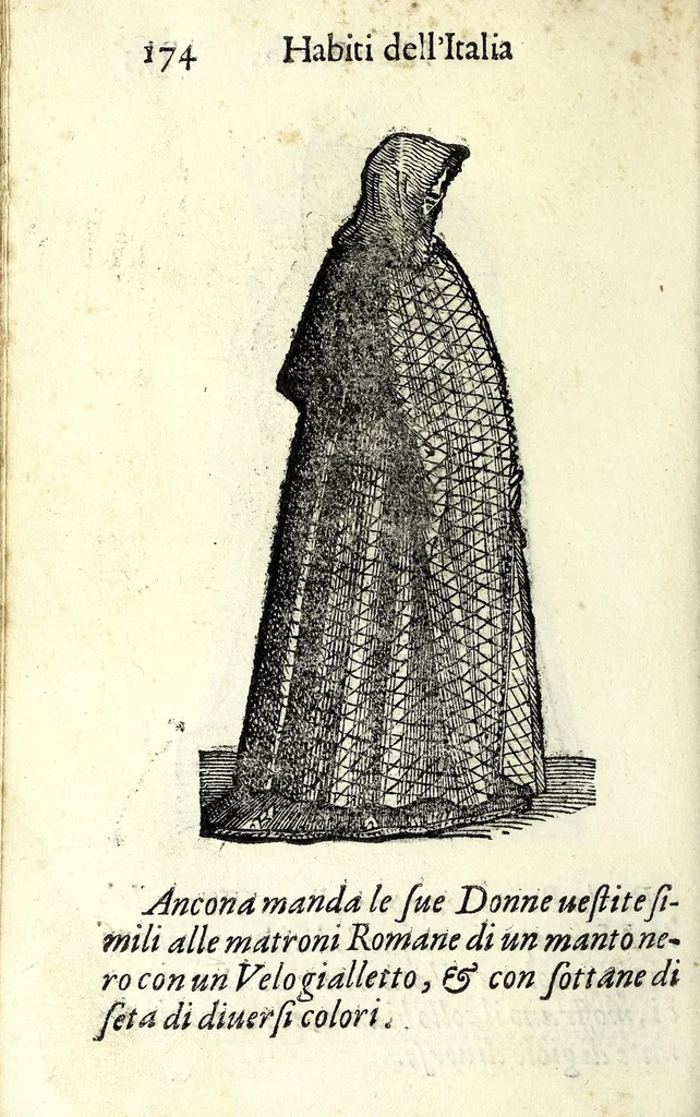 An illustration from Habiti antichi, ouero, Raccolta di figvre delineate dal gran Titiano, e da Cesare Vecellio suo fratello, diligentemente intagliate, conforme alle nationi del mondo : libro vtilissimo a pittori, dissegnatori, scultori, architetti & ad ogni curioso, e peregrino ingegno, 1664, leaf 194