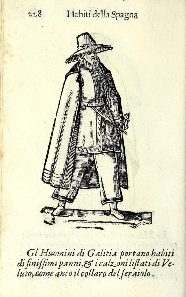 An illustration from Habiti antichi, ouero, Raccolta di figvre delineate dal gran Titiano, e da Cesare Vecellio suo fratello, diligentemente intagliate, conforme alle nationi del mondo : libro vtilissimo a pittori, dissegnatori, scultori, architetti & ad ogni curioso, e peregrino ingegno, 1664, leaf 248