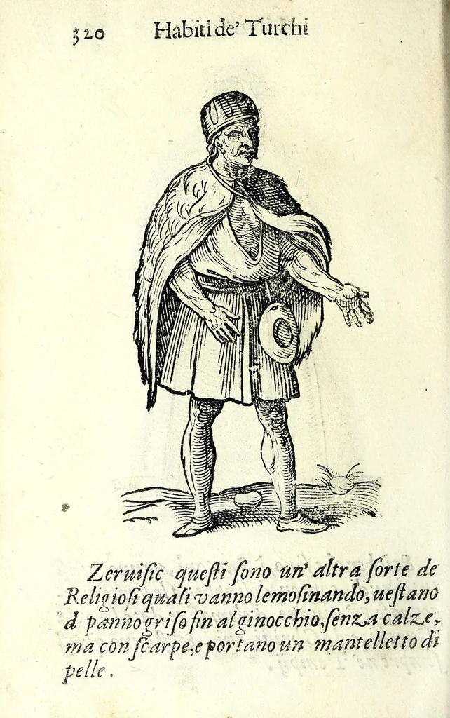 An illustration from Habiti antichi, ouero, Raccolta di figvre delineate dal gran Titiano, e da Cesare Vecellio suo fratello, diligentemente intagliate, conforme alle nationi del mondo : libro vtilissimo a pittori, dissegnatori, scultori, architetti & ad ogni curioso, e peregrino ingegno, 1664, leaf 340