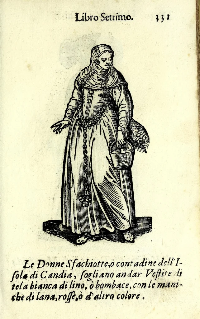 An illustration from Habiti antichi, ouero, Raccolta di figvre delineate dal gran Titiano, e da Cesare Vecellio suo fratello, diligentemente intagliate, conforme alle nationi del mondo : libro vtilissimo a pittori, dissegnatori, scultori, architetti & ad ogni curioso, e peregrino ingegno, 1664, leaf 351