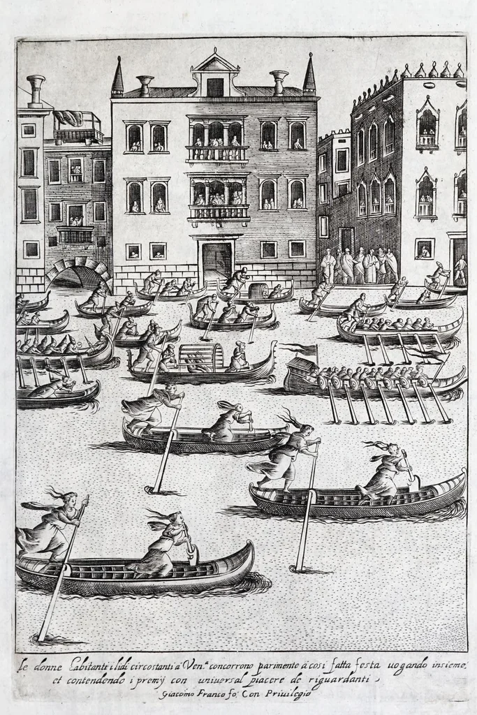 An illustration from Habiti d'hvomeni et donne venetiane : con la processione della serma. Signoria et altri particolari cioè trionfi feste cerimonie pvbliche della nobilissima città di Venetia, leaf 37