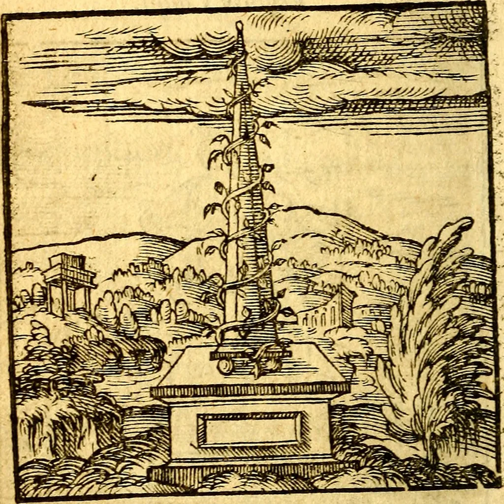 An illustration from Hadriani Iunii Emblemata : eiusdem Aenigmatum libellus, 1596, leaf 23