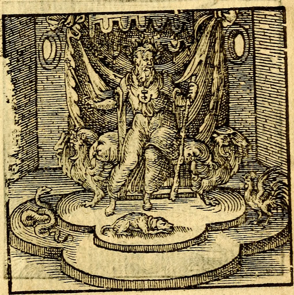 An illustration from Hadriani Iunii Emblemata : eiusdem Aenigmatum libellus, 1596, leaf 34