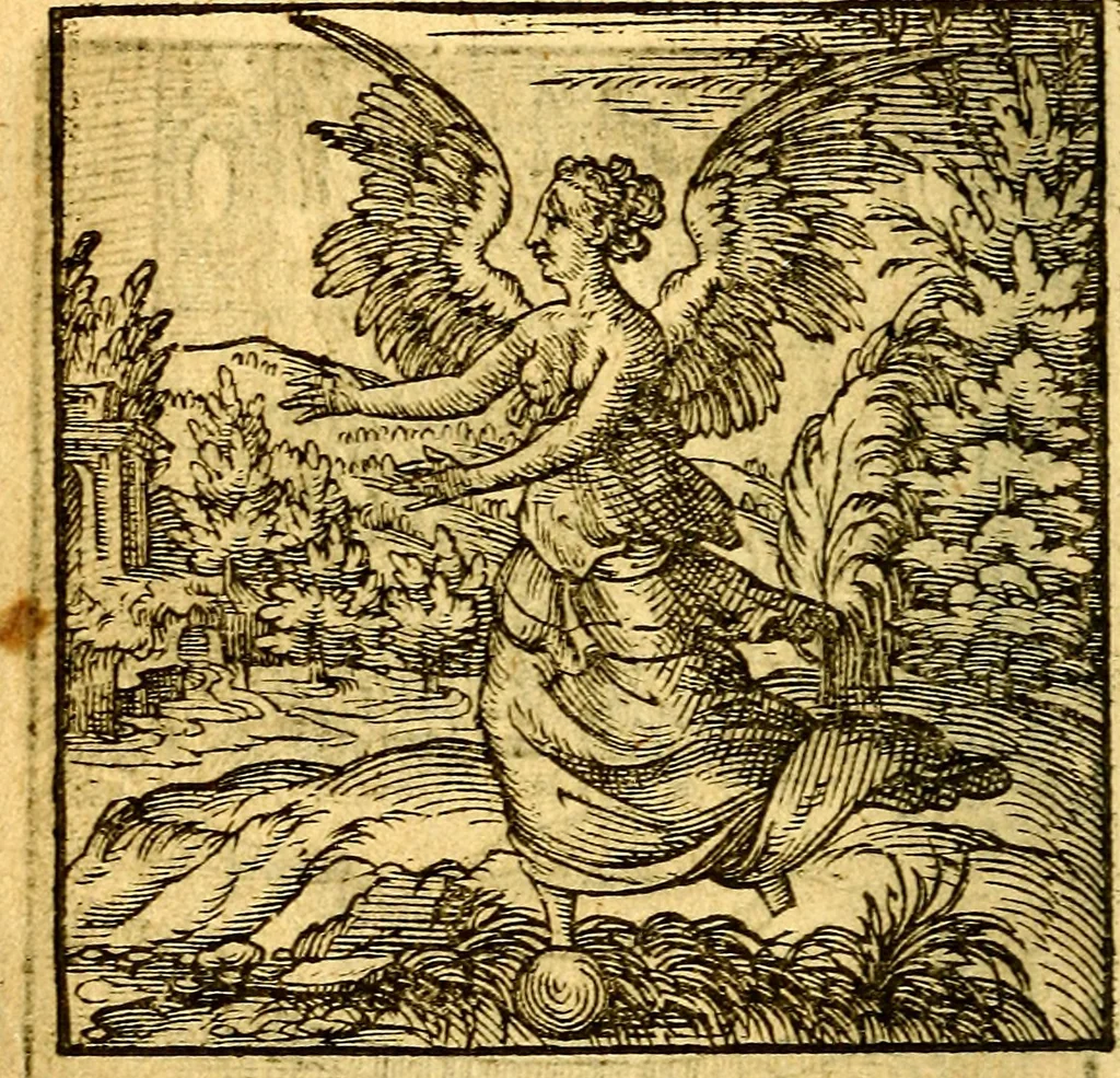 An illustration from Hadriani Iunii Emblemata : eiusdem Aenigmatum libellus, 1596, leaf 35