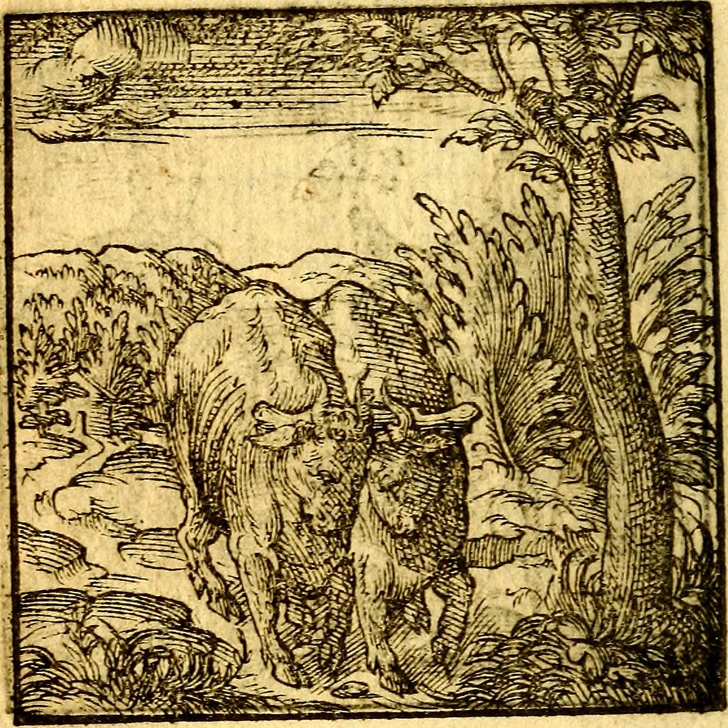 An illustration from Hadriani Iunii Emblemata : eiusdem Aenigmatum libellus, 1596, leaf 39