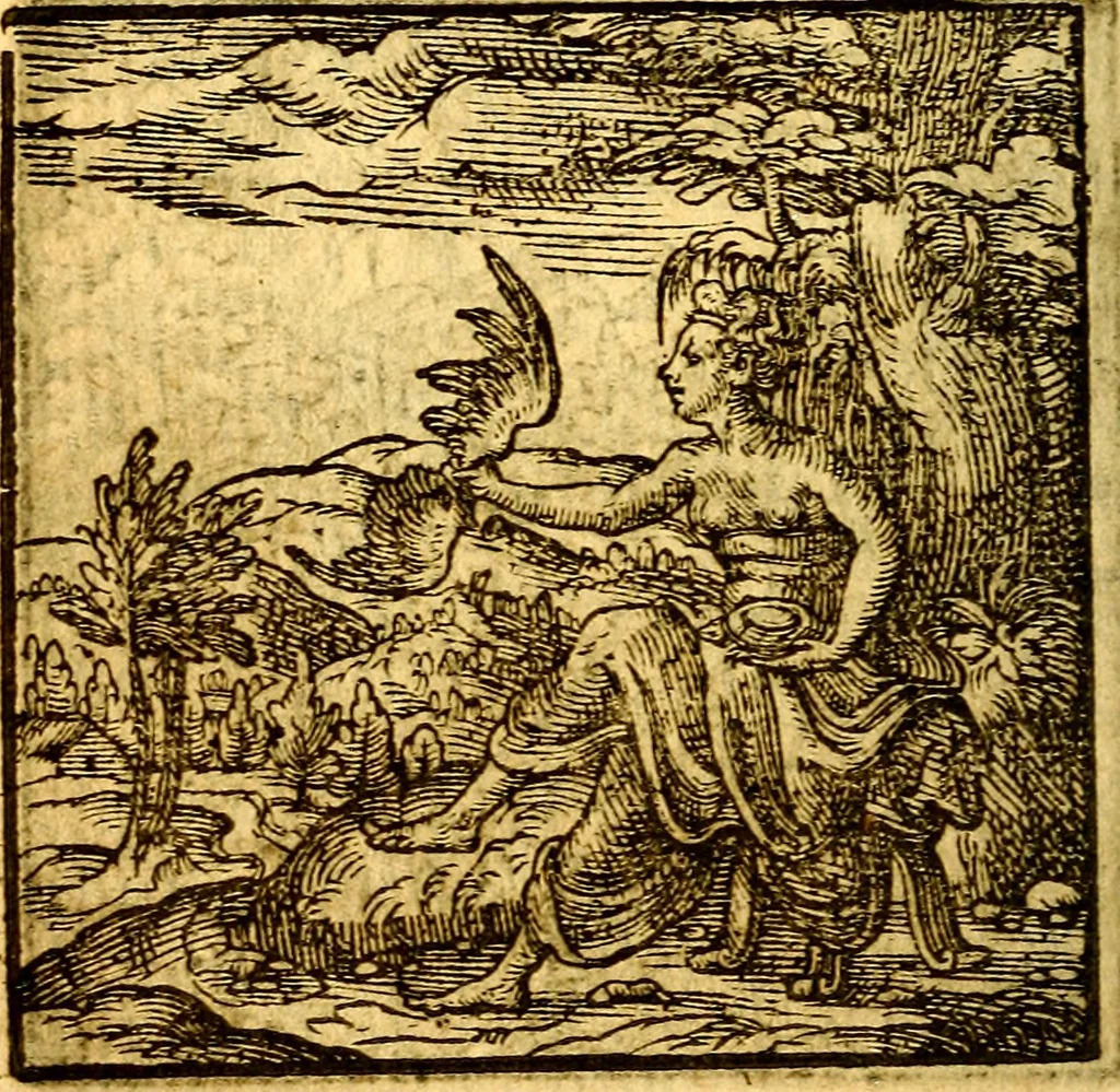 An illustration from Hadriani Iunii Emblemata : eiusdem Aenigmatum libellus, 1596, leaf 41