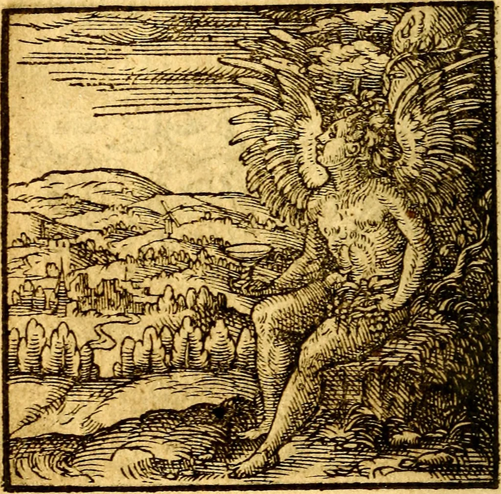 An illustration from Hadriani Iunii Emblemata : eiusdem Aenigmatum libellus, 1596, leaf 43