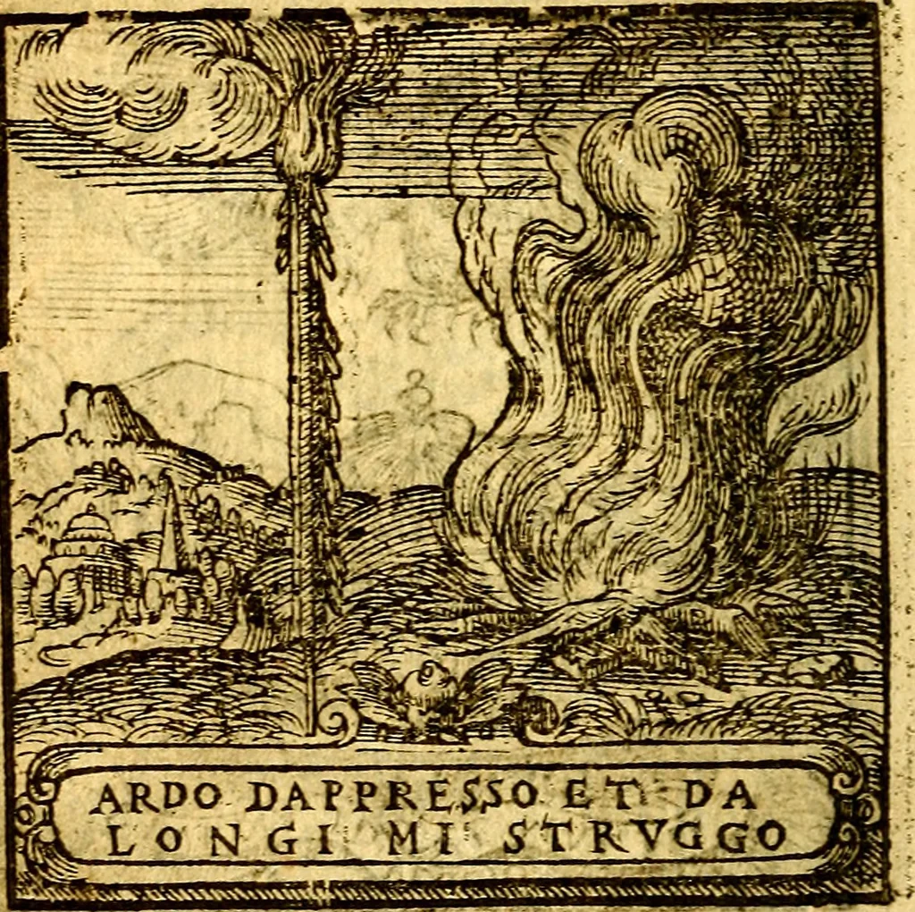 An illustration from Hadriani Iunii Emblemata : eiusdem Aenigmatum libellus, 1596, leaf 49