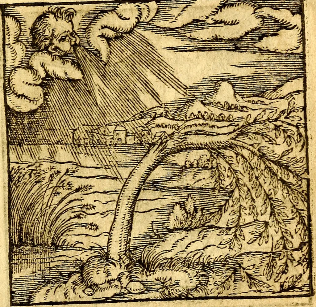 An illustration from Hadriani Iunii Emblemata : eiusdem Aenigmatum libellus, 1596, leaf 52