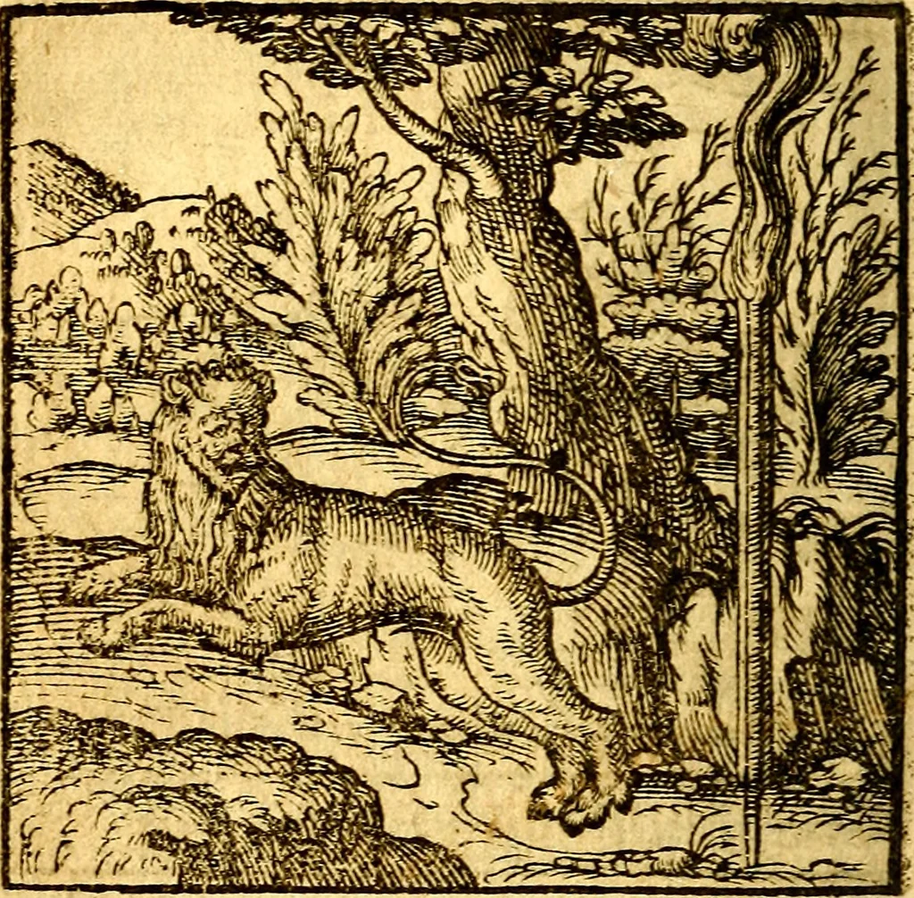 An illustration from Hadriani Iunii Emblemata : eiusdem Aenigmatum libellus, 1596, leaf 55