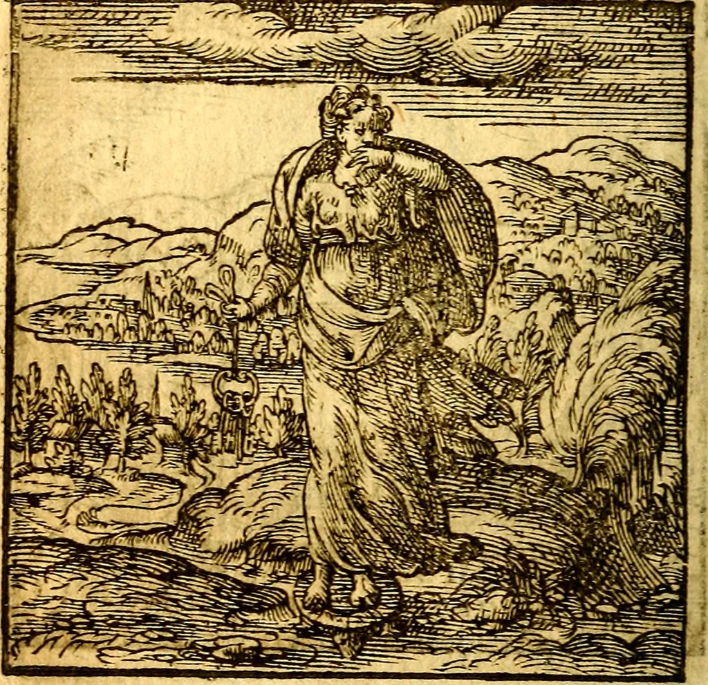 An illustration from Hadriani Iunii Emblemata : eiusdem Aenigmatum libellus, 1596, leaf 59