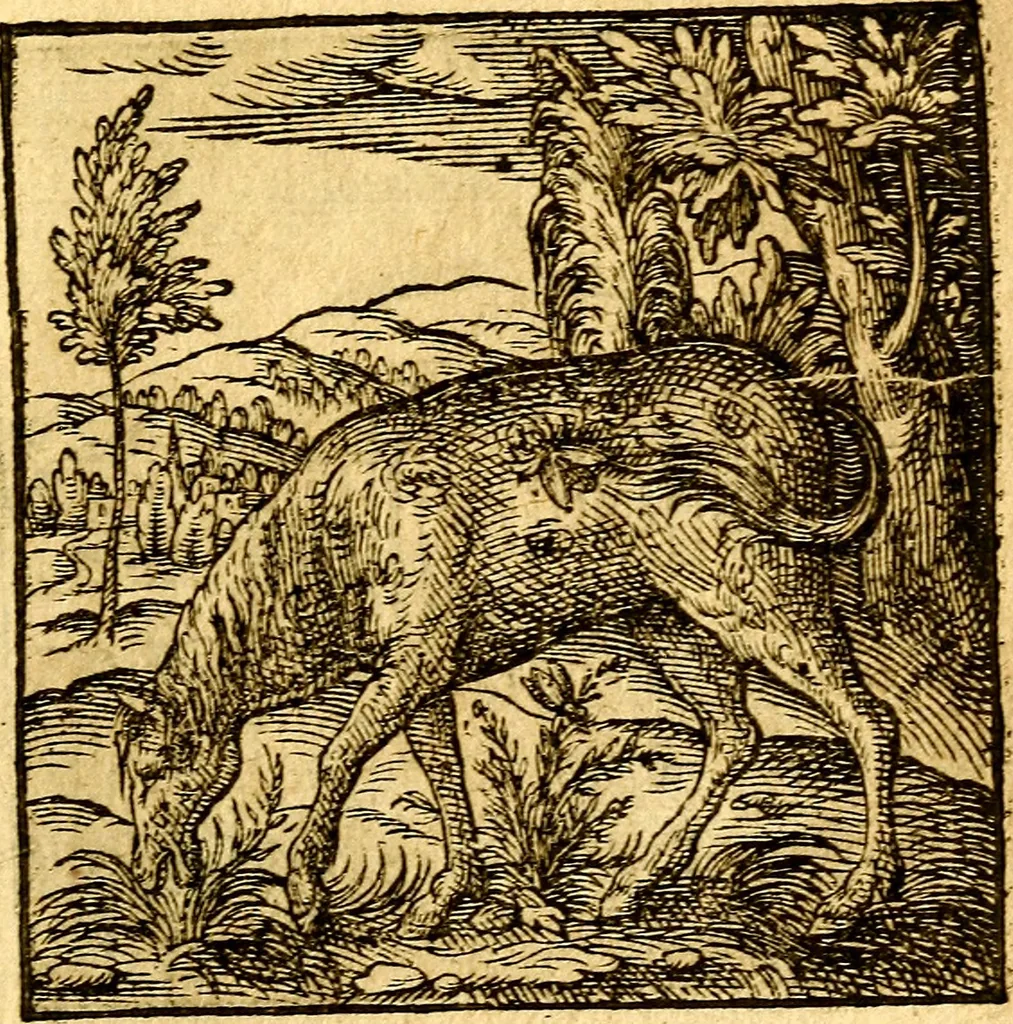 An illustration from Hadriani Iunii Emblemata : eiusdem Aenigmatum libellus, 1596, leaf 64