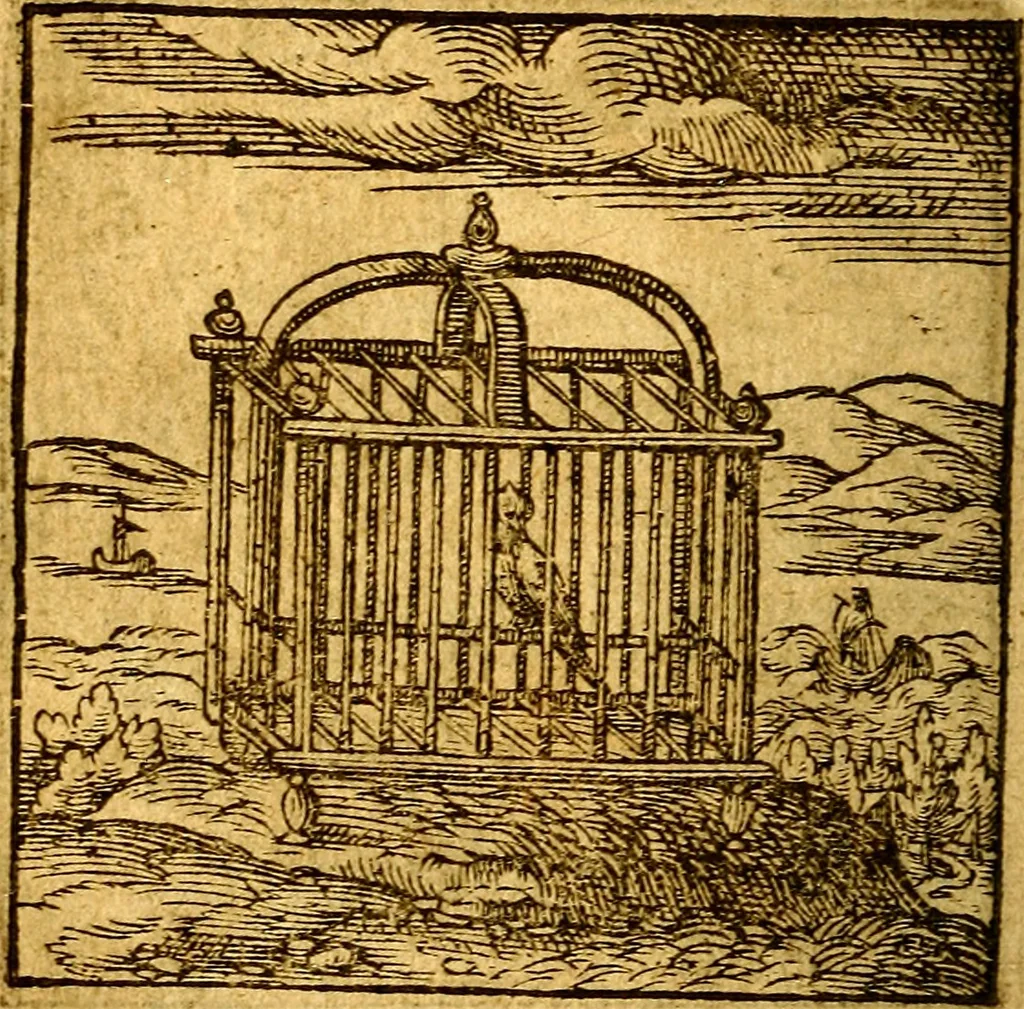 An illustration from Hadriani Iunii Emblemata : eiusdem Aenigmatum libellus, 1596, leaf 65