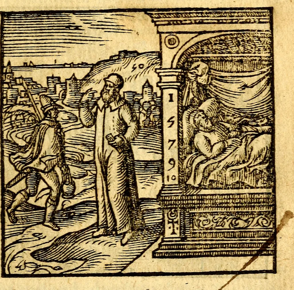 An illustration from Hadriani Iunii Emblemata : eiusdem Aenigmatum libellus, 1596, leaf 70