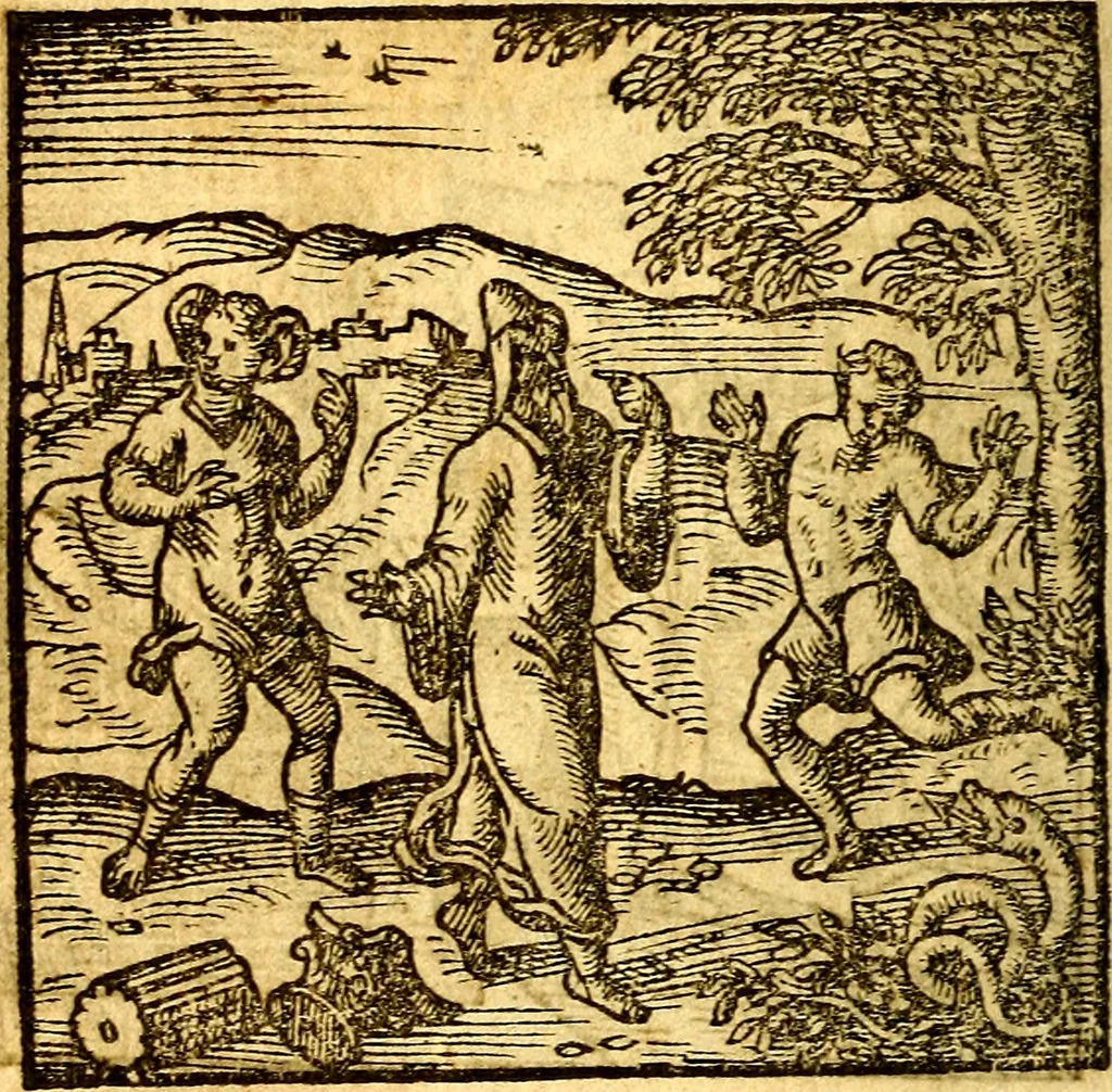 An illustration from Hadriani Iunii Emblemata : eiusdem Aenigmatum libellus, 1596, leaf 71