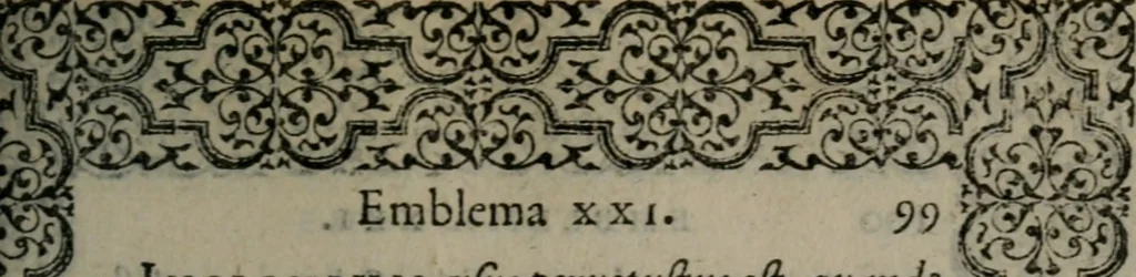 An illustration from Hadriani Iunii medici Emblemata, 1565, leaf 102