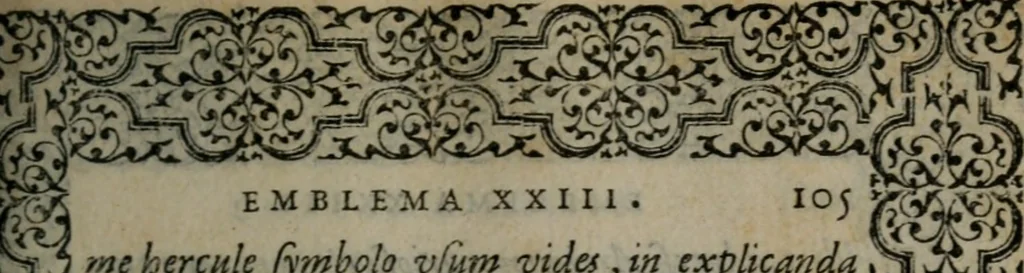 An illustration from Hadriani Iunii medici Emblemata, 1565, leaf 108