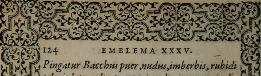 An illustration from Hadriani Iunii medici Emblemata, 1565, leaf 127
